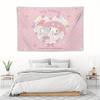 1pc Cute My Melody Anniversary Print Tapestry 2D Polyester Wall Hanging Pink Sanrio Aesthetic Decor Tapestry Gift for Sanrio