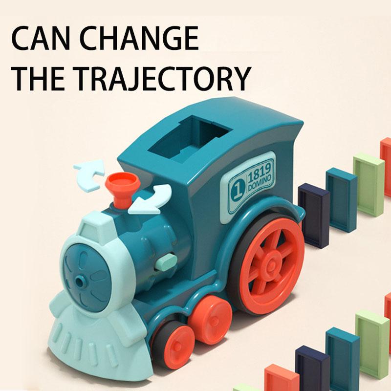 PDTO Automatic Laying Domino Electric Train Blocks Set Educational Kids Toys Gift