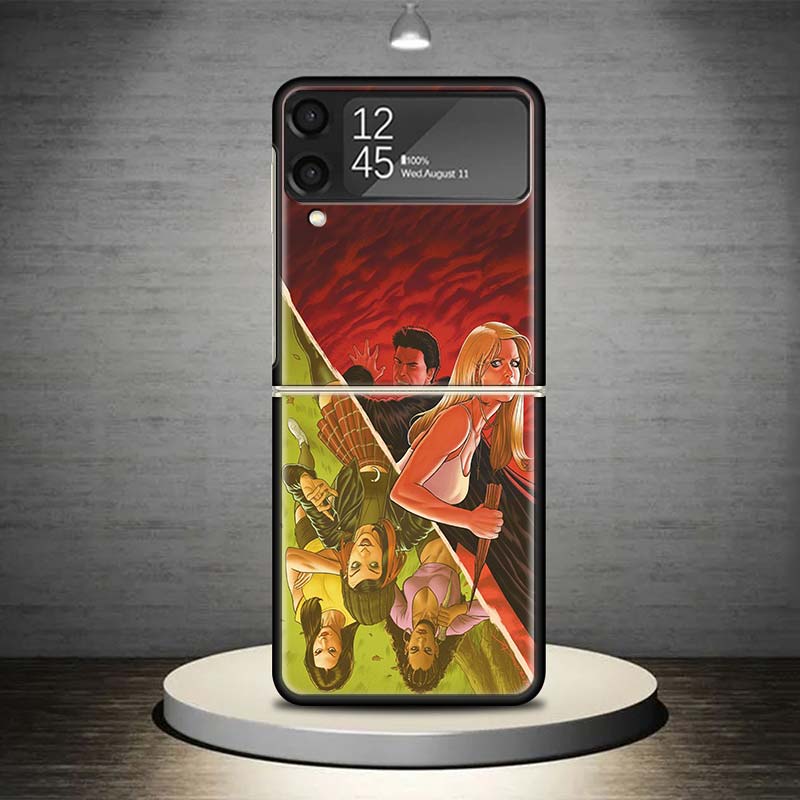 Buffy the Vampire Slayer Phone Case For Samsung Galaxy Z Flip 7 6 5 4 3 5G Shockproof Cover Z Flip7 Flip6 ZFlip5 Flip3 Flip4 Lux
