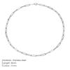 eManco Gold Color Stainless Steel Chain Necklace Women Chain Choker for Woman Jewelry