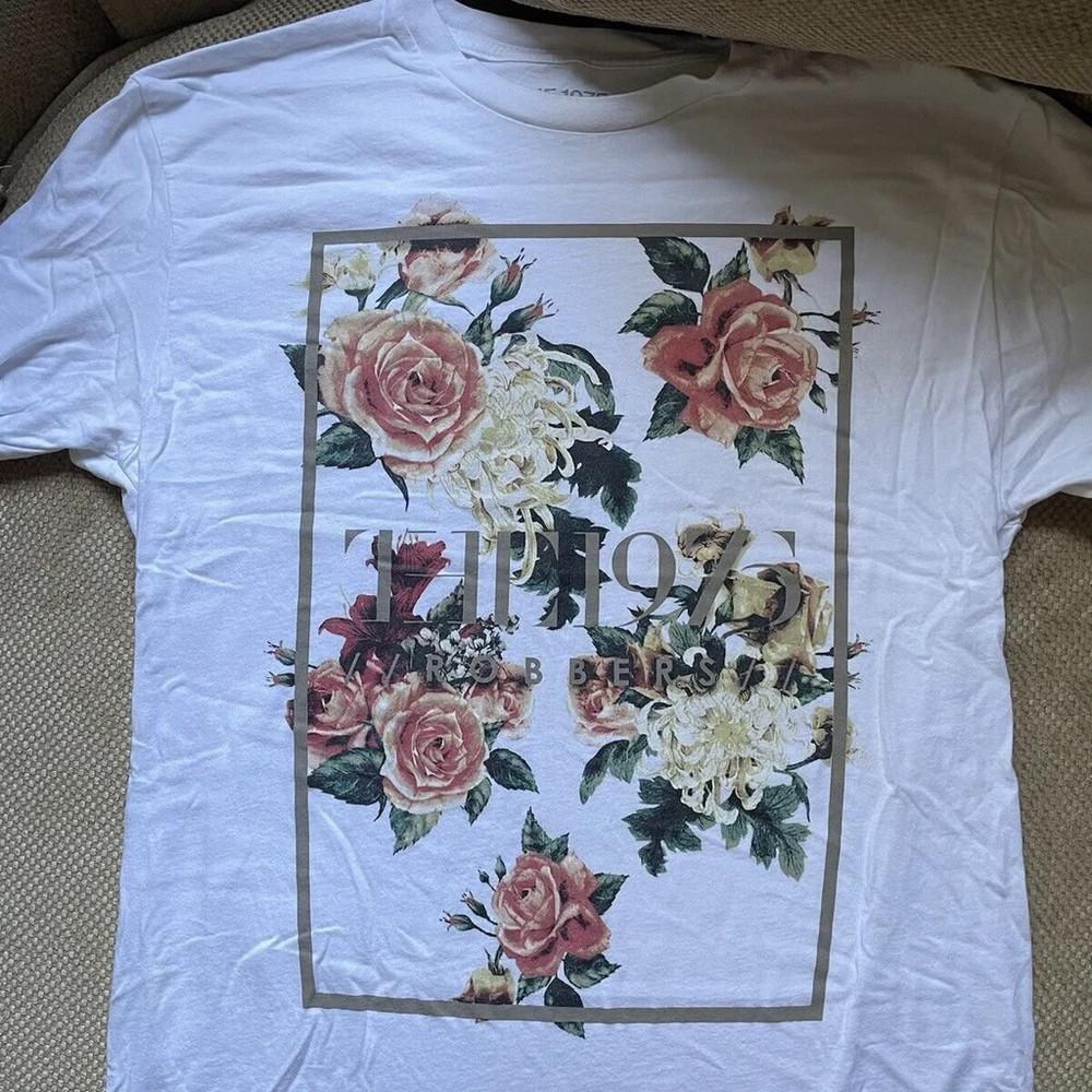 Винтажная Хлопковая Футболка The 1975 Band Robbers Унисекс Концертная PA140 БЕСПЛАТНАЯ ДОСТАВКА Унисекс Футболка L