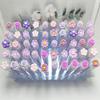 Disposable Flower Series Eyelash Brush with Transparent Test Tube Packaging