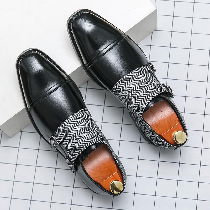 

Новые роскошные мужские туфли-монки смешанных цветов, слипоны, повседневные лоферы, деловая формальная обувь, zapatos hombre 38