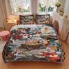 3pcs Mining Dwarfs Bedding Set 1 Soft Quilt Cover + 2 Pillowcases, Machine Washable Suitable for All SeasonsS073