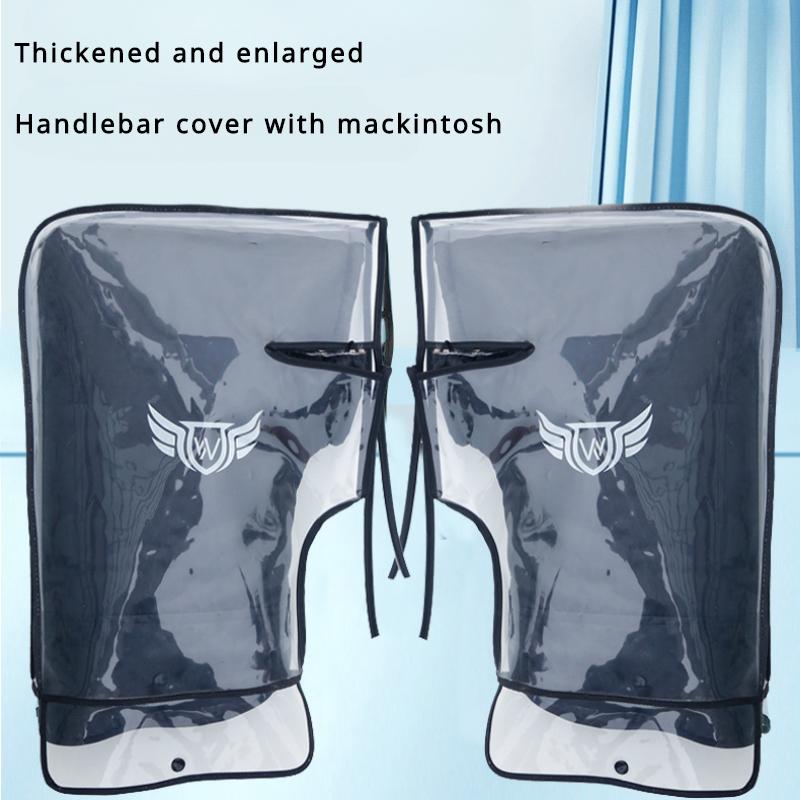 Winter Motorbike Handlebar Cover Thickened Windproof Warm Waterproof Cold (with Rain Shell) Electric Car Handle Cover