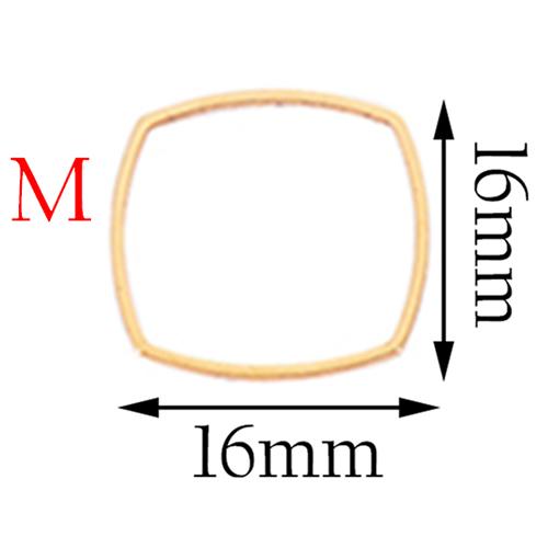 20pcs 3 Size Gold Stainless Steel Charm Pendant Open Bezels Hollow Pressed Resin Frame Mold Bezel DIY Jewelry Making Accessories