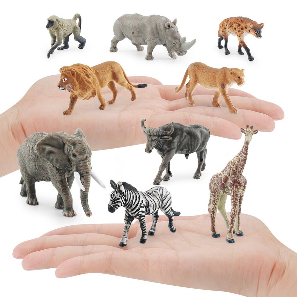 High Quality Pvc South African Animal Figurines Featuring Zebra Lion Rhino Buffalo Elephant