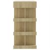 Bar Table with Shelf Sonoma Oak Finish 100 x 50 x 101.5 cm Particleboard