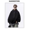 ins versatile fashion literature and fashion trend lazy high quality Chinese cotton zipper sweater