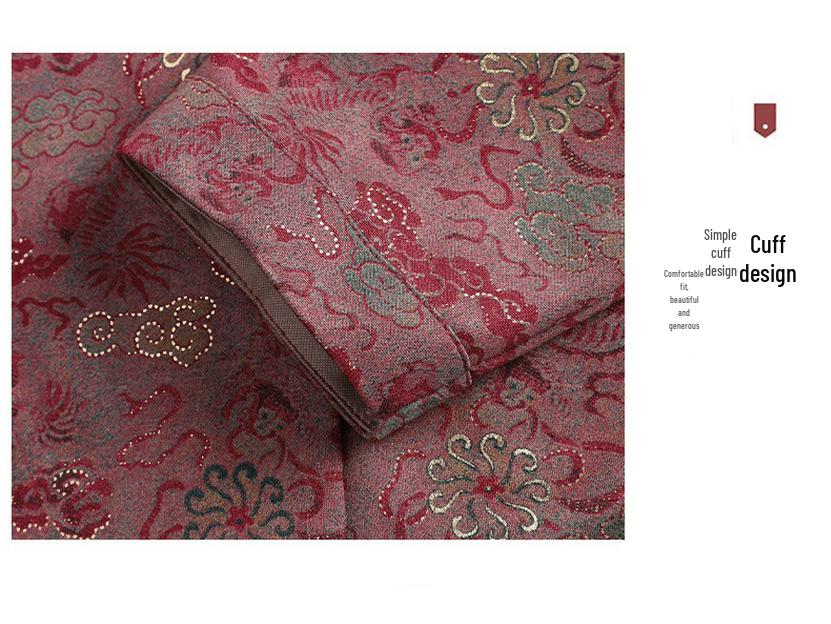 Autumn Long-Sleeve Lapel Shirt for Middle-Aged & Elderly Women