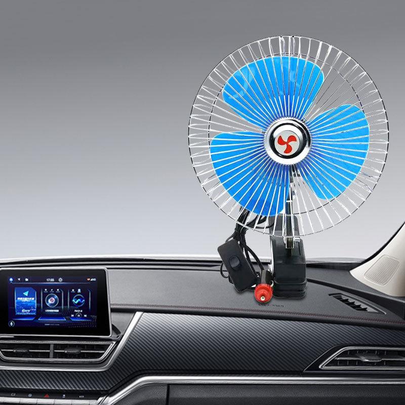 

12В/24В Колеблющийся автомобильный вентилятор с клипсой - Компактный вентилятор для электромобиля 8-inch 24V Full Cover