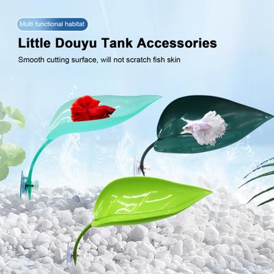 3 Pcs Turtle Basking Platform Leaf Shape Bearded Dragon Basking Platform with Suction Cups Tree Frog Tank Accessories for Leopard Gecko Tank Decor