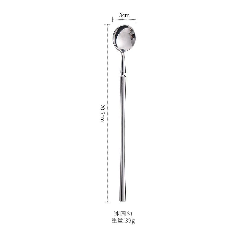 304 stainless steel small waist knife, fork and spoon thickened bright high-end western food steak knife, fork and spoon tableware set