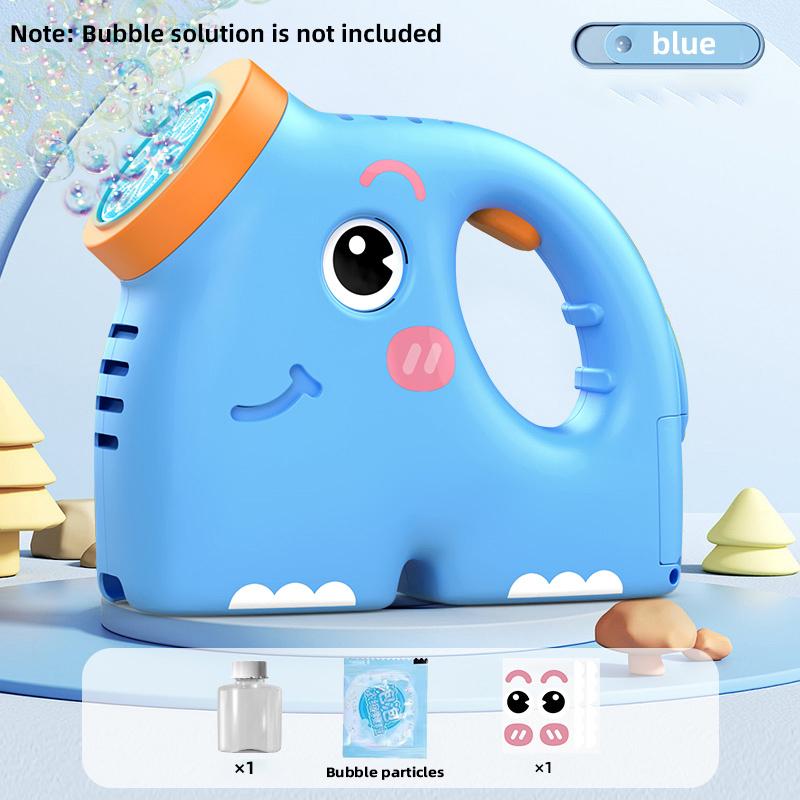 Fully Automatic Bubble Gun, Elephant Bubble Machine, Automatic Air Blower, Children'S Toy With Bubble Liquid, Suitable For Beach