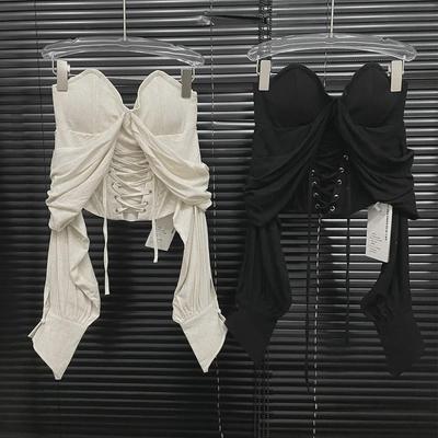 Corset de lux franțuzesc fără bretele cu șireturi 2025: Top Retro de Toamnă pentru Slăbit pentru Femei