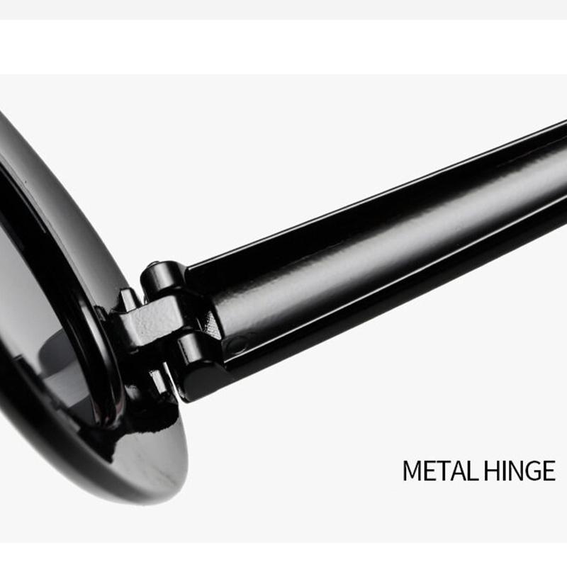 Men's Sunglasses Hip Hop Brigitte White Sunglasses Same Glasses Fashion Oval Sunglasses Gray Lenses Women's Sunglasses
