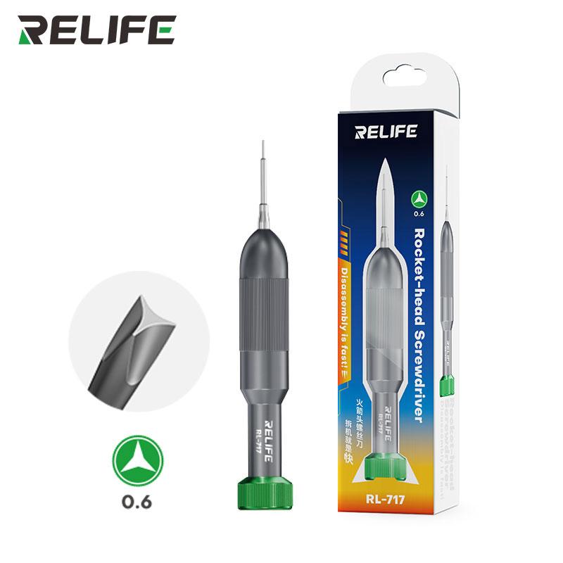 

RELIFE RL-717 Rocket Head Screwdriver for Mobile Phone Repair High Precise Repair Bolt Driver Dismantling Screwdriver Set Tool