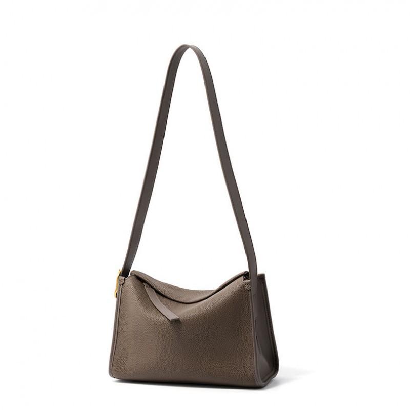Fashion TOGO Top Layer Cowhide Small Square Bag Genuine Leather Women's Trendy Versatile Single Shoulder Crossbody