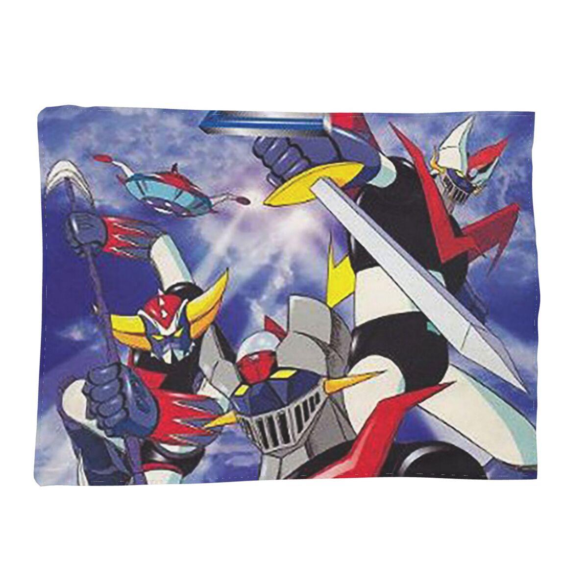 

Mazinger Z UFO Robot Grendizer Blankets Soft Warm Flannel Throw Blanket Bedding for Bed Living room Picnic Travel Home Couch 80x120cm
