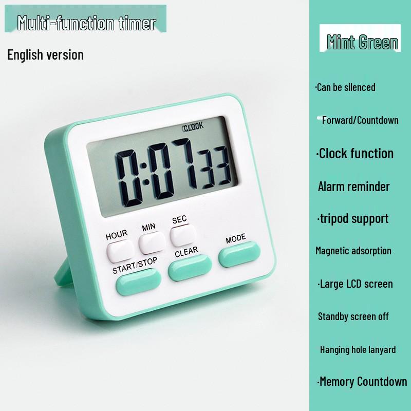 Kids' Kitchen Timer & Alarm Clock for Baking & Study