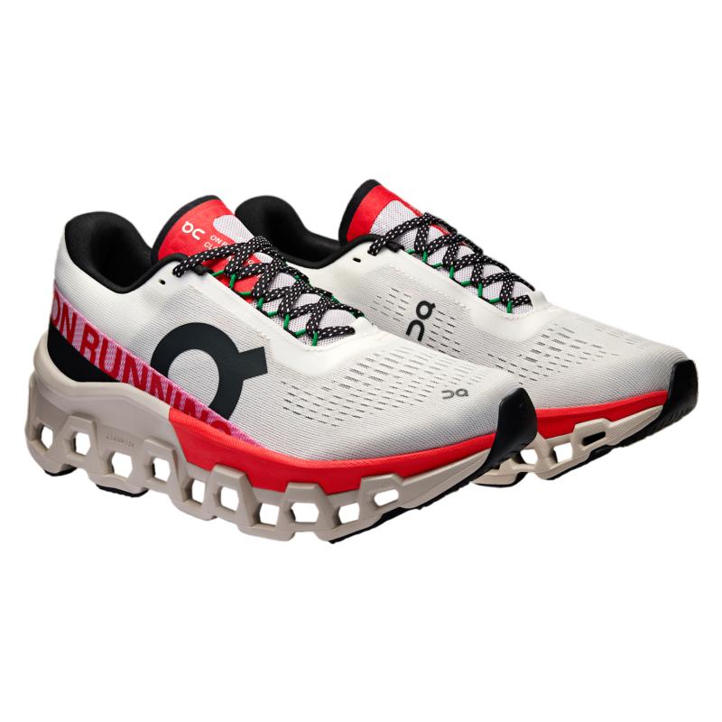 Cloudmonster 2 Ivory Silver Red Damen Sneaker Creme 3WE10113193