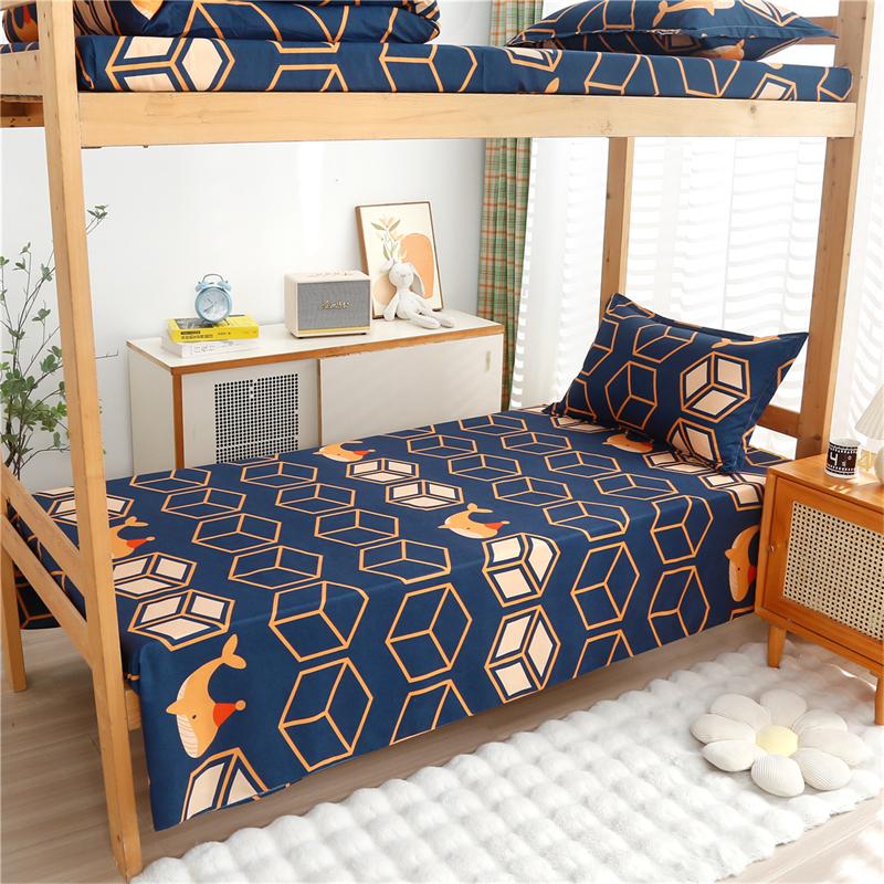 Bed Top Sheet for Single,Modern Soft Polyester Flat Sheet,Home Bed Linens,Kids Adult Student Dormitory Bedspread