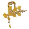 Fashion Ginkgo Leaves Hair Clip Vintage Metal Ponytail Claw Clip Women Banquet Metal Crab Claw Hairaccessories for Women