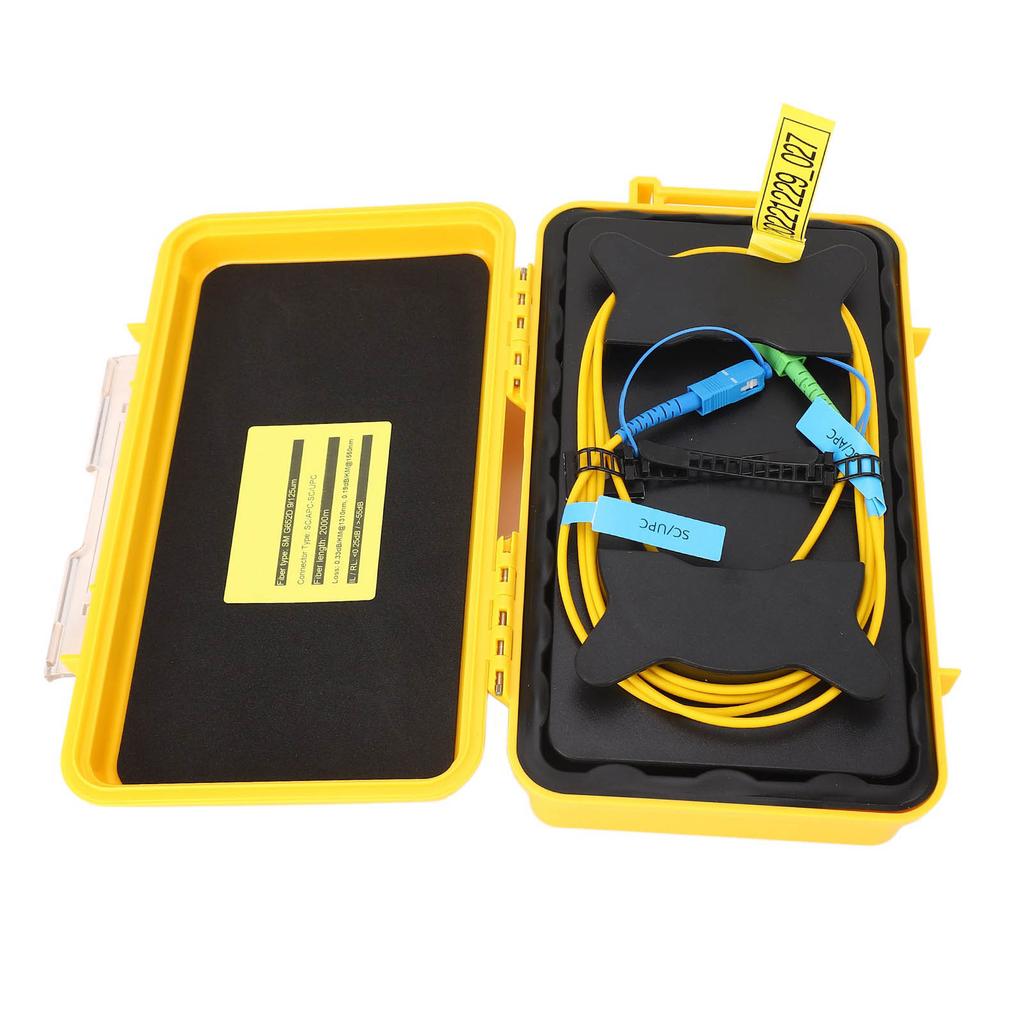 SC SC UPC 2KM OTDR Launch Cable Waterproof Portable Launch Cable Box for SM 1310 1550nm Single Mode Cable