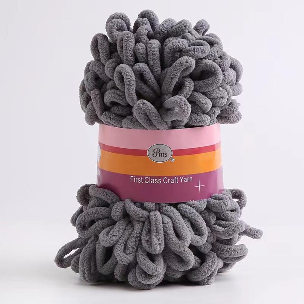 Hand-woven Chenille Yarn Polyester Knitting Yarn 100g Finger Loops Yarn