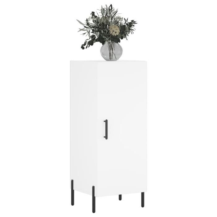 VidaXL White Buffet 34.5x34x90 Cm Engineered Wood 828548