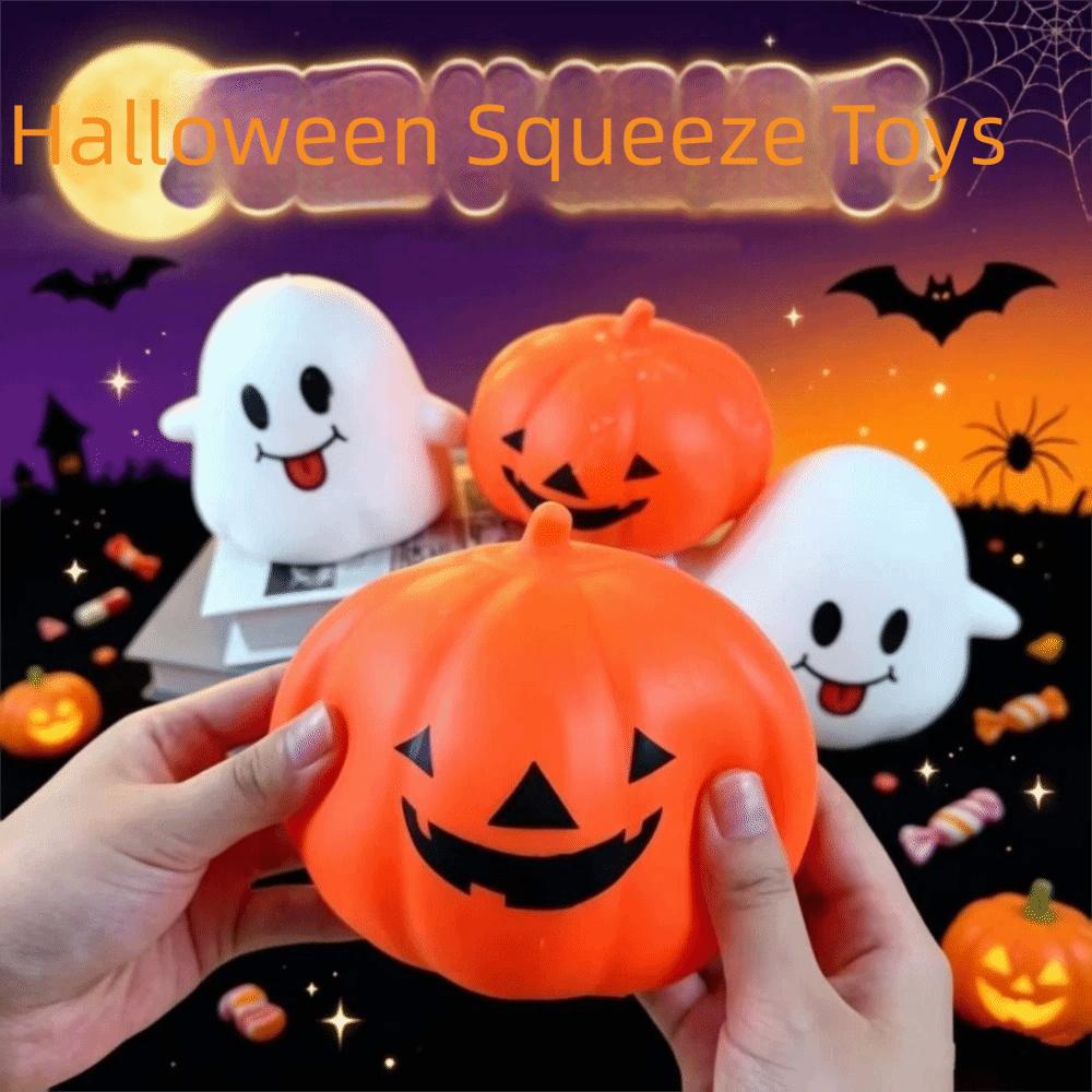 Relax Gift Halloween Pumpkin Squishy Toy Release Hand Slow Rebound Fidget Toy Kids Toy