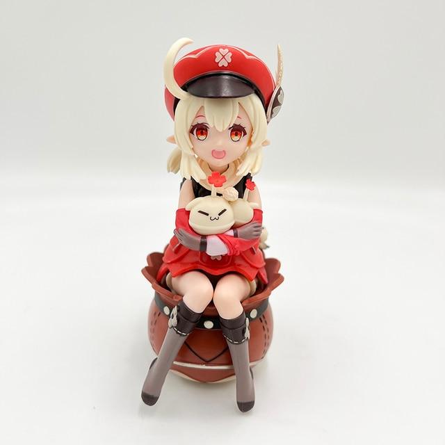 18cm Genshin Traveler /Lumine Anime Figure Genshin Impact Aether Action Figure Venti /Klee /Qiqi Figure Collectible Doll Toy