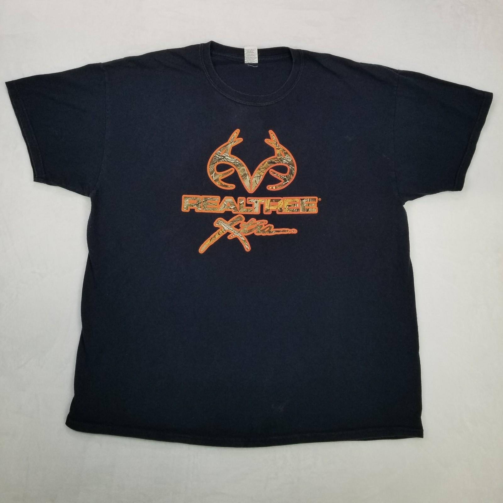 Gildan Realtree Xtra Camo Antlers Graphic Men s Black Classic Casual Unisex T-Shirt S