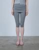Yokitoki Folding Shirring Capri Leggings [Grey]