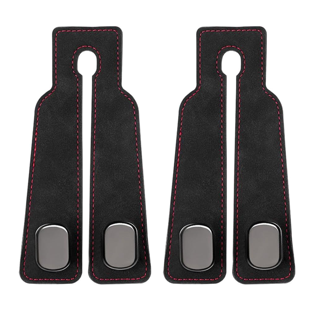 YFFSFDC Car Seat Headrest Hook Made of Suede, Double-Ended Hook чёрный