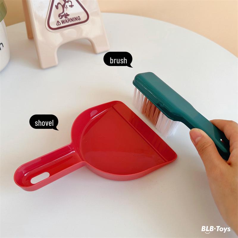 Kids' Cleaning Trolley Set: Pretend Play Hygiene Tools for Boys & Girls