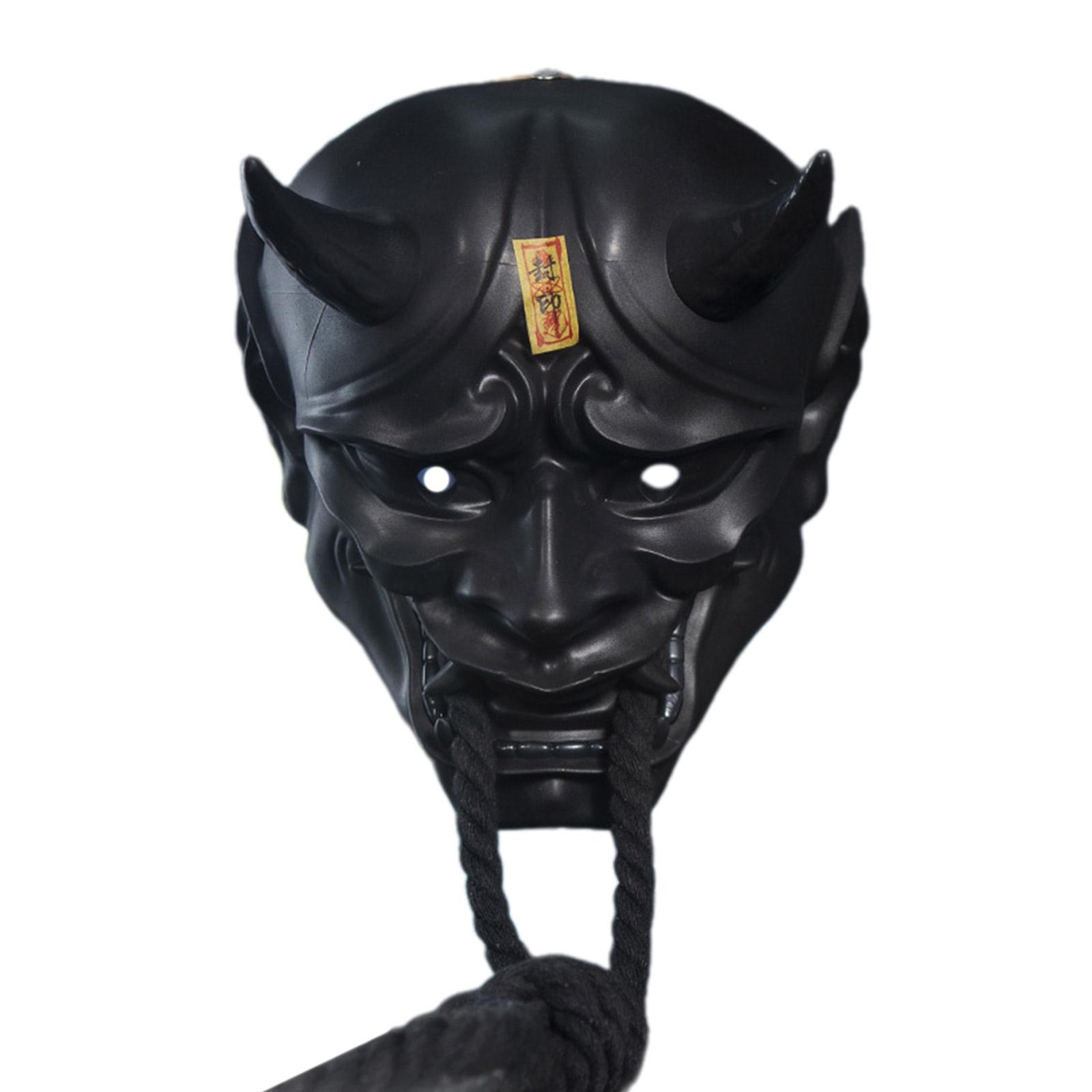 Halloween Costume Mask Japanese Mask Demons Mask Scary Cosplay Mask Full Face Mask Horror Mask Party Decoration 3