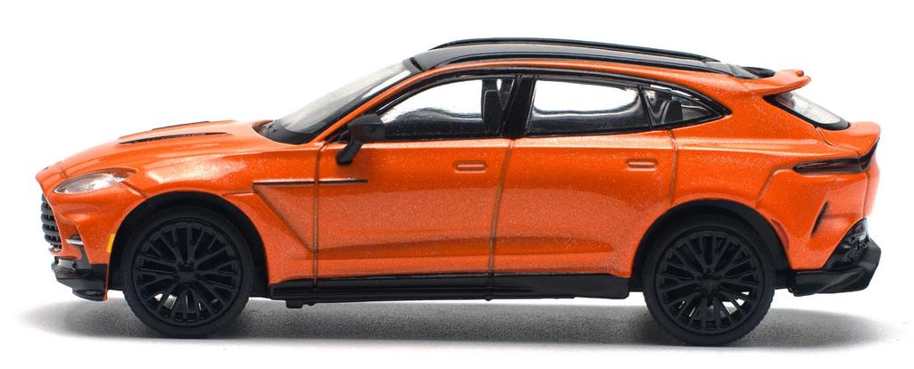 POP RACE ASTON MARTIN DBX 707 COSMOS ORANGE Completed Product 1/64 -