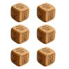 1/2/3/5/6/8Pcs Wooden Quilter Dice with 6 Engraved Quilting Tasks Solid Wood Quilting Embroidery Knitting Projects Baking Drinking Decision Dice Tools