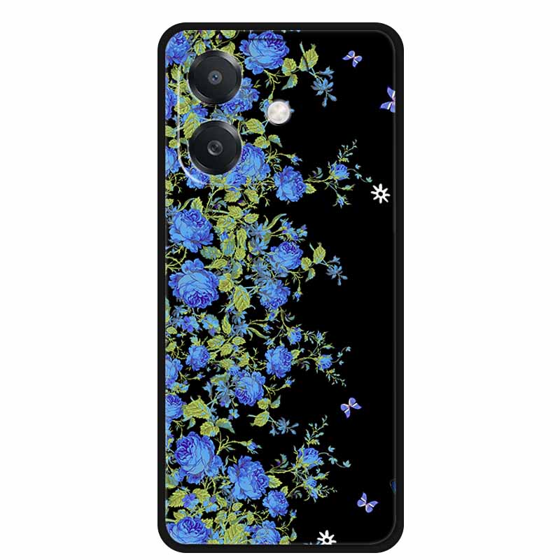 Para OPPO A3 / A3x 5G Funda 6.67" Funda Negra Silicona Suave Funda para Teléfono Para OPPO A3x A3 5G Funda Trasera A 3x A 3 x A3 x Dibujos Animados
