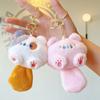 Cute Squeaky Plush Kitten Keychain 5-Pack