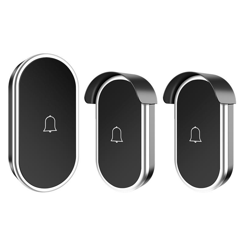 Wireless Waterproof Music Doorbell with AC Adapter - Long-Range Digital Door Chime for Home
