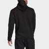Adidas Jachetă cu glugă cu fermoar în stil sport, îmbrăcăminte exterioară pentru bărbați, negru GM6531