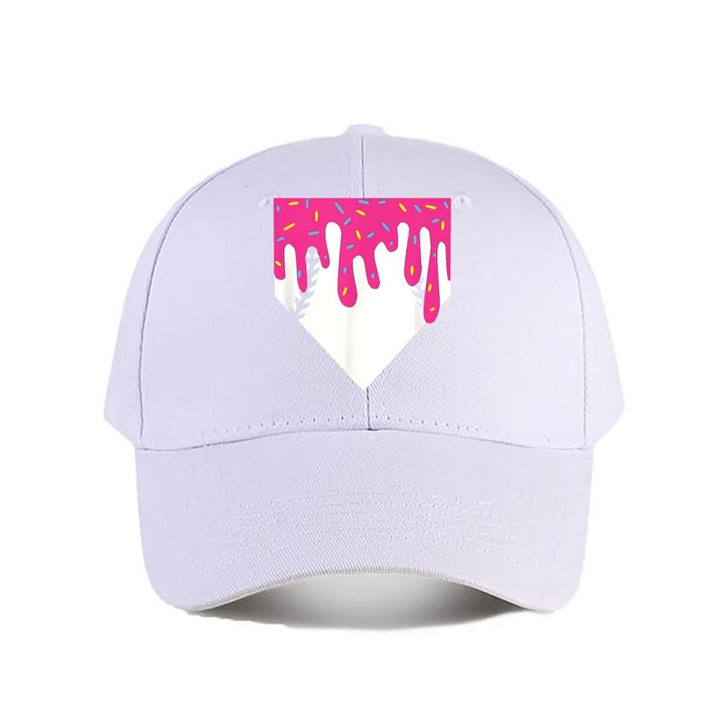 Black s Baseball Diamond Drip Sprinkle Graphic Baseball Cap Fashion Unisex Sunhat Womens Outdoor Sports Snapback Cap