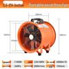 Junpinjia Portable Axial Flow Ventilator Fan