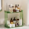 Vanity Shelf Double Layer Bathroom Organizer Countertop Storage Rack with Capacity for Perfume Makeup Strong Load-bearing Shelf