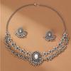 Jewelry, Ethnic Retro Gemstones, Beads, Jewelry 2-piece Set, Earrings, Necklaces.