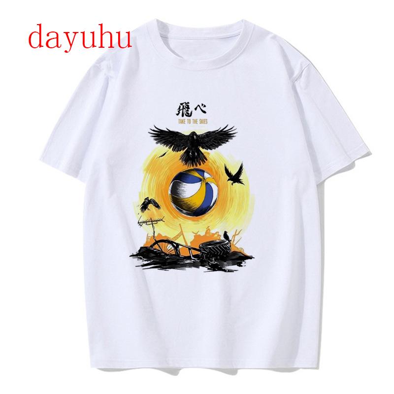 Unisexga Oya Oya Oya Tshirt Haikyuu T Shirt Kuroo Japanese Anime Shirt Fly High Tees Cool Karasuno Cartoon Tshirt Tops Unisex