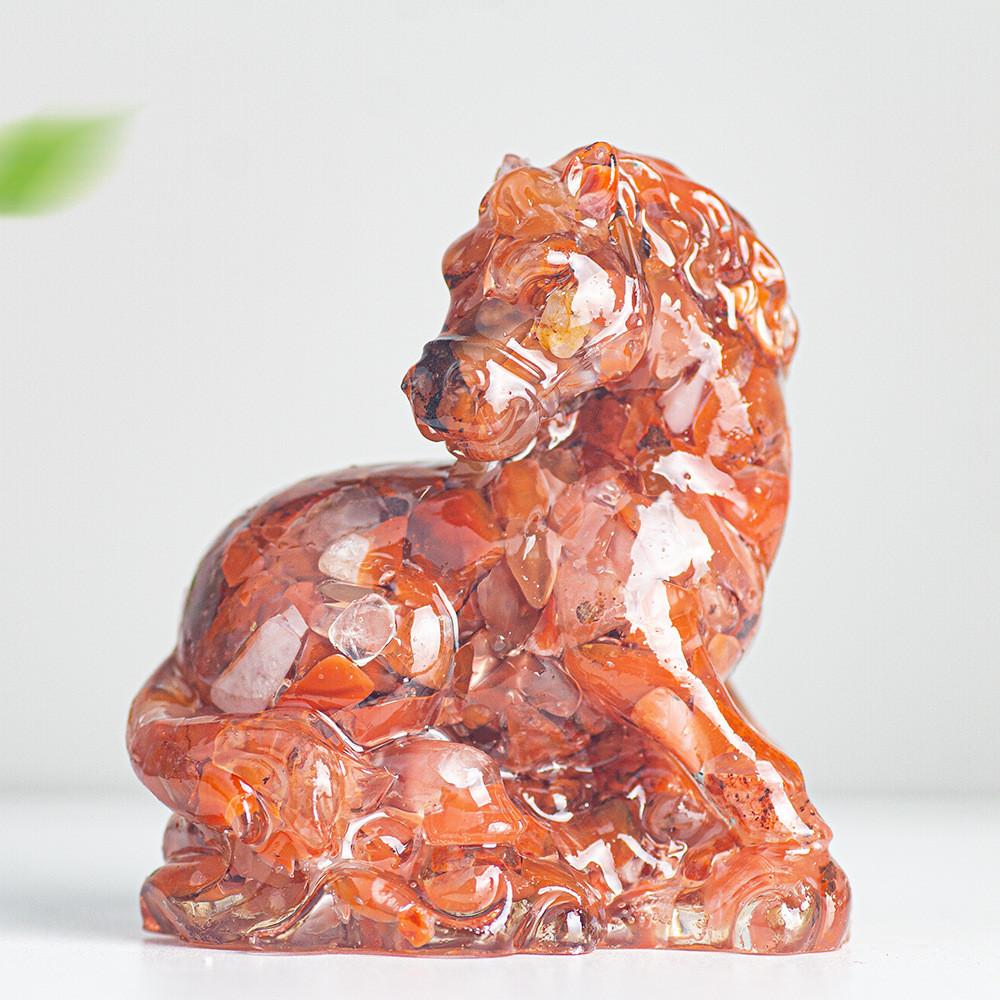 Natural Crystal Resin Figurine With Success Symbol For Home Decoration Gift