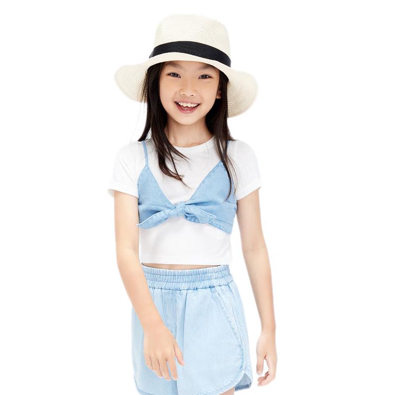 Little MO&Co. Girls  Cooling Antibacterial Short Sleeve Top 150